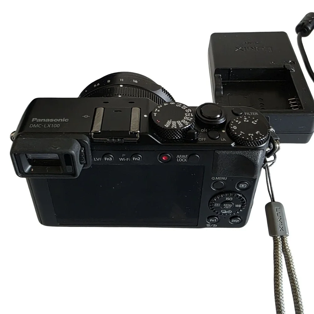 Panasonic LUMIX DMC-LX100 12.8MP Digital Camera Black Bundle Case 64GB Card Char